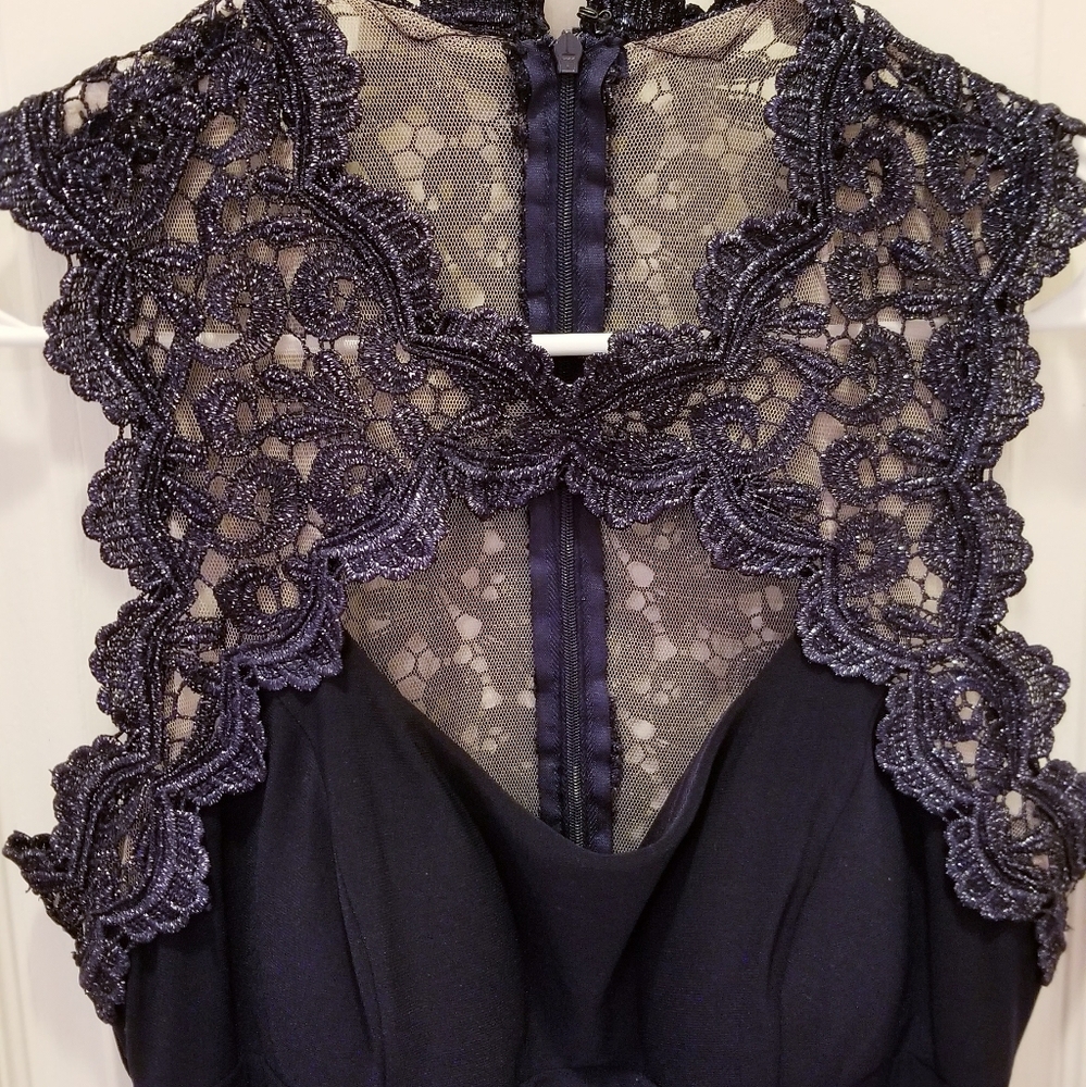 Xscape Navy Blue Dress
